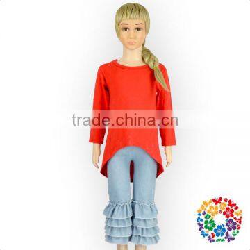 Triple Ruffle Pants Children Clothing Sets Mustard Pie Fall Winter Outfits Fall Boutique Girl Clothing photo-2