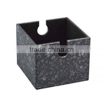 Good workmanship fashion PU leather Ice bucket stand, household storage box,manufacturer China