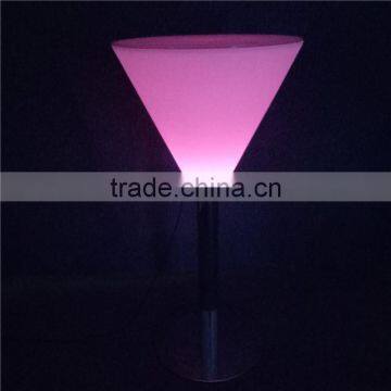 Shenzhen PE Material LED Light Bar Furniture for Sale Modern LED Luminous Bar Table 56*56*76cm photo-2