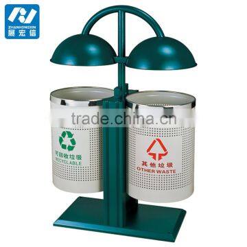 Shenzhen Recycling Public Outdoor 4-compartment Recycle Bin photo-3