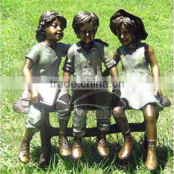 High Quality Bronze Girl Reading Statue With Customized Service VSG-028 photo-4