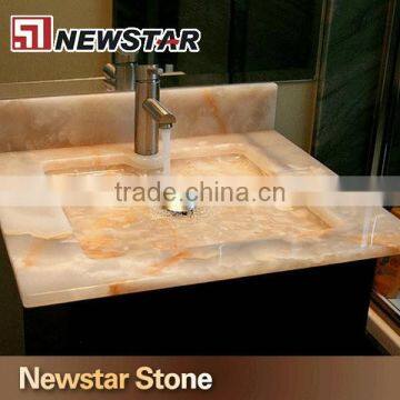 Newstar Polished Cheap Onyx Bathroom Vanity Top photo-3