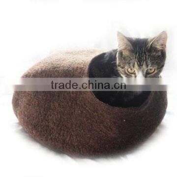 Felted Eco-Friendly Pet Basket Pet Bed Cat Bed Puppy Bed photo-3
