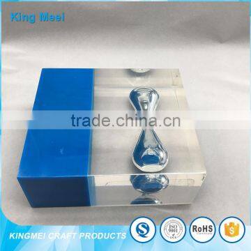 New Fashion Cheap Desk Acrylic Paperweight Acrylic Hourglass photo-3