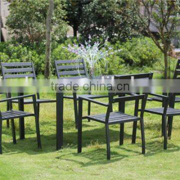 Patio garden plastic wooden furniture