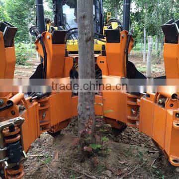 Tree transplanter tree spade with excavator