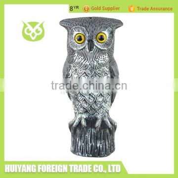 high quality plastic owl decoys ornaments with built-in speakers