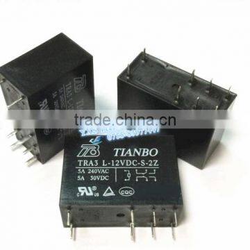 5pcs/lot power relay TRA3 L-12VDC-S-2Z in stead of G2R-2-12VDC 5A 8pin