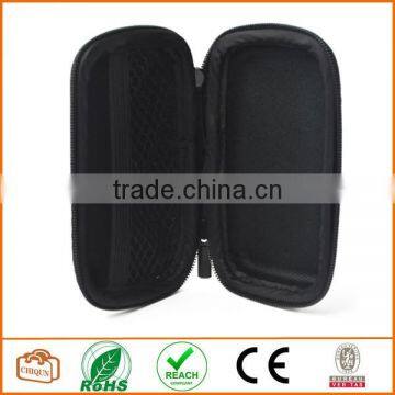 Black Color Rectangle Shaped Hard Earphone Headset EVA Case for MP3/MP4 Bluetooth Earphone Earbuds With Mesh Pocket photo-3