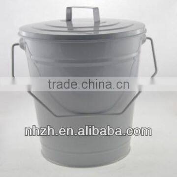 Homeware With Lid Matte Black Metal Waste Bin photo-3