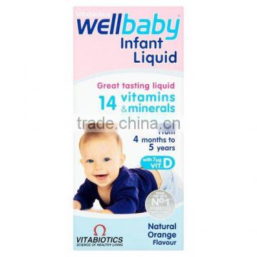 Vitabiotics WellKid Baby & Infant Liquid from 4 Months to 5 Years, 150ml