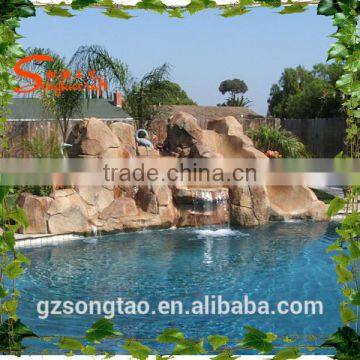 Hot Sale FRP Reinforced Concrete Artificial Large Outdoor Hot Spring Waterfall Rockies Fountain photo-2