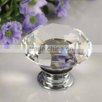 1pcs 30mm Diamond Crystal Glass Alloy Door Drawer Cabinet Wardrobe Pull Handle Knobs Drop Shipping Wholesale