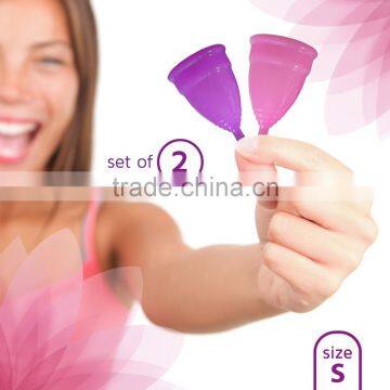 FDA Approved Anti Bacteria Custom Packages reusable menstrual cup