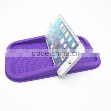 Oem 2013 Newest Design Silicone Car /fashion Super Sticky Mobile Phone Mat/car purple anti Slip Mat For Promotion