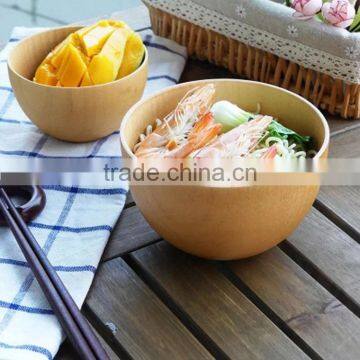 Vintage Hard Wood Natural Salad Bowl Wooden Rice & Soup Bowls