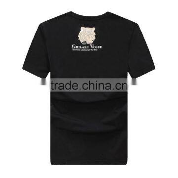 Men's 95%cotton 5%spandex Blank Mens T-shirts Wholesale photo-2