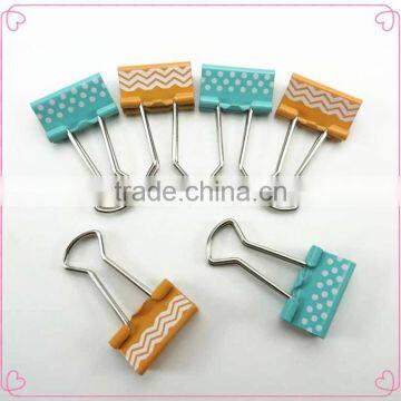 Colorful heat printing standard binding metal clips