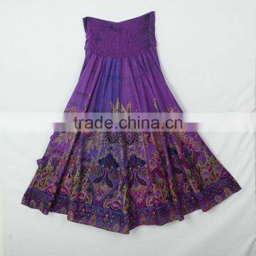 Indian long purple skirt