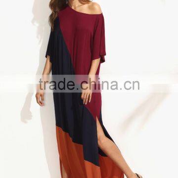 new design free feel casual women long dress fashion boutique dress