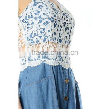 White Lace Sleeveless Casual Maxi Dress Pictures of Latest Gowns Designs photo-5