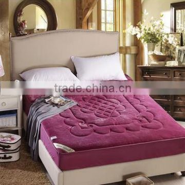 Thick warm flannel fitted piece/bed flat sheet/ coral velvet bedspread bed mattress thickened winter slip 1.8