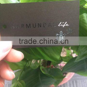 2016 Hot Sale High Quality Black Cardboard Paper Hang Tags Swing Tags for Jeans photo-2