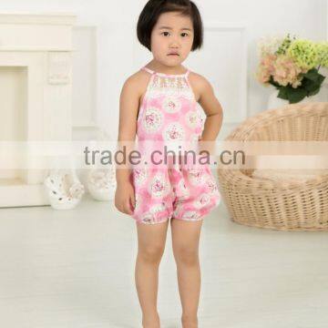 Wholesale Flod Fashion Newborn Baby Girls Floral Romper Infant Bodysuits Adorable lace kids