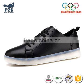 HFR-JS14 New Style USB Charge Adults Led Shoes Men Lights Flashing Sports Shoes photo-2