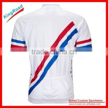 New Style Race Cut White USA Cycling Jersey With Any Logos and Artworks photo-2