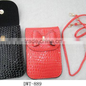 New Bow Popular CROCO pu Phone Bag for Mobile Money Credit Cards photo-2