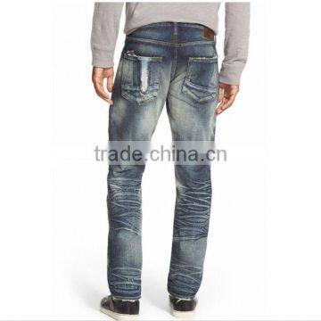 Biker Jeans Fashion Denim Trousers(LOTK065) photo-3