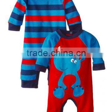 Printed Autumn Wear Long Sleeve Custom Infant Organic Wholesale Newborn Baby Cotton Clothes Import China photo-2