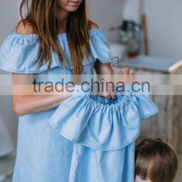 Boutique Clothing off Shoulder Summer Mother Daughter Matching Dress photo-2
