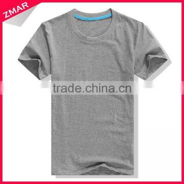 Bulk grey color short sleeve new model cotton men clothing t-shirt