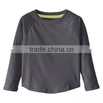 Long Sleeve Raglan Cheap Price China Wholesale Mixed Color Round Bottom t Shirt photo-4