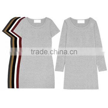 china custom made cotton spandex t-shirt woman long sleeve