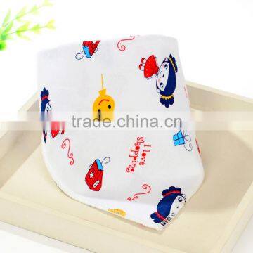 S33343W Infant Baby Bib 100% Cotton Absorbent Bandana Dribble Bib With Adjustable Snaps photo-6