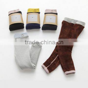 S15234A Wholesale Fashion Designer Kids Child Clothes Winter Warm Fleece Leggings For Kids