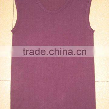Mens wool fitted tank tops stock STT01