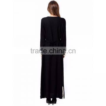 Muslim Fashion Women Long Sleeve Abaya 2017 Dubai Dress Kaftan Dubai Abaya Wholesale photo-6