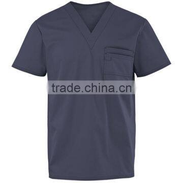 Men's Poly Cotton V-Neck Medical Scrub Top