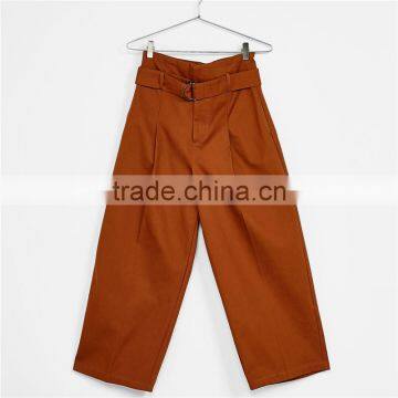 Spring Custom Design Women High Waist Wide Leg Pants photo-6
