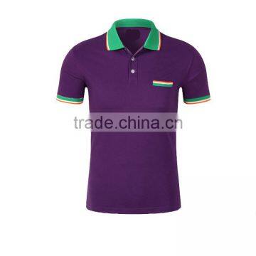 Custom T Shirts For Men With Collar Short Sleeve Dry Fit Polo Shirts 100% Cotton photo-5