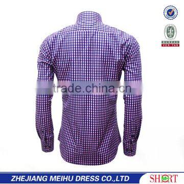 Office Wear Shirts for Men Fancy Plaid Fabric Korean Men Style Shirts photo-3