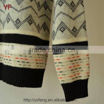 New Custom Design Fancy Color Jacquard Man Pullover Sweater photo-4