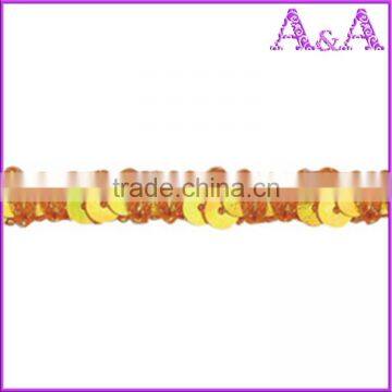 2017 Nice Embroidery Sequin Decorative Lace Trim (YFT-099) photo-2