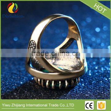 Big Water Drops Black Ring For Women Plating Gold Mosaic CZ Zircon Turkey Jewelry Vintage Wedding Fine RING photo-6