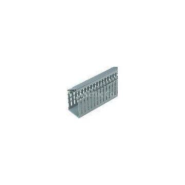 Combustion - proof durable PVC grey Solid Wiring Ducts for cable tray cover