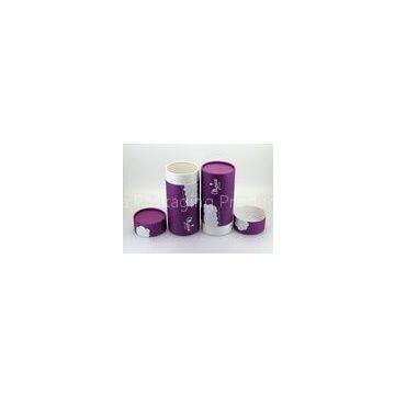 Purple Empty Paper  Can packaging with Handwritten Tag , Promotional Gifts package